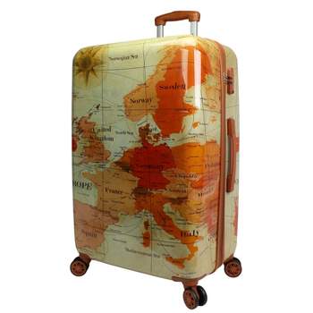 World Traveler Europe 28-Inch Expandable Spinner Luggage with TSA Lock