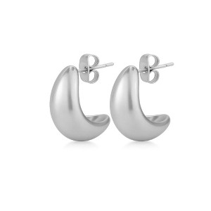 Dome Huggie Teardrop Earrings - 1 of 4