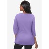 Jessica London Women's Plus Size Stretch Cotton Boatneck Tunic - 3 of 4