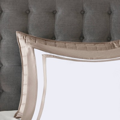 Taupe Full Microfiber 8-Piece Bedding Set with Decorative Pillows