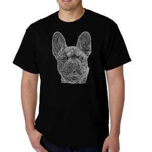 LA Pop Art Men's Word Art T-shirt - French Bulldog - 1 of 4