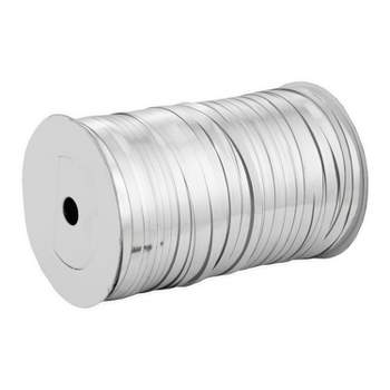 Trimming Shop 5mm Wide Silver Curling Ribbon Shiny Metallic