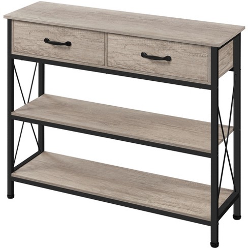 Minimalist console deals table with drawer