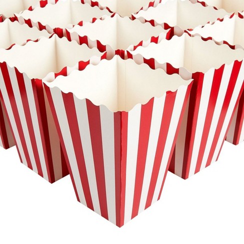 Small Paper Popcorn Containers Great for Home Movie Theater Carnival Party Colorful Striped Popcorn Boxes Bekith 120 Pack Movie Party Popcorn Boxes