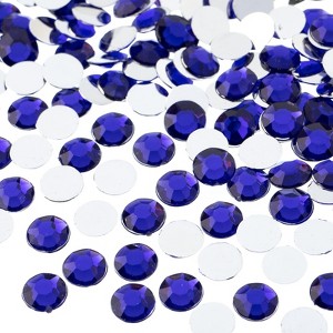 John Bead 1000-Piece 8mm (SS39) Purple Acrylic Round Flat Back Rhinestones - 1 of 4