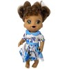 Doll Clothes Superstore Blue Floral Dress Fits Some Baby Alive And Little Baby Dolls - 2 of 4