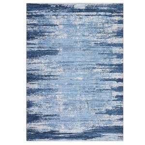 Modern Abstract Washable Living Room Bedroom Area Rugs, Soft Large Non Slip Floor Carpet for Home Office - 1 of 4