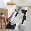Machine Washable Contemporary Abstract Area Rug Low Pile Stain & Slip Resistant Pet Friendly Floor Cover - 4 of 4