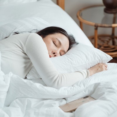 King Size White Cotton Sateen Pillowcases Set