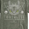 Men's - How to Train Your Dragon - Toothless Line Art Short Sleeve Graphic T-Shirt - 2 of 4