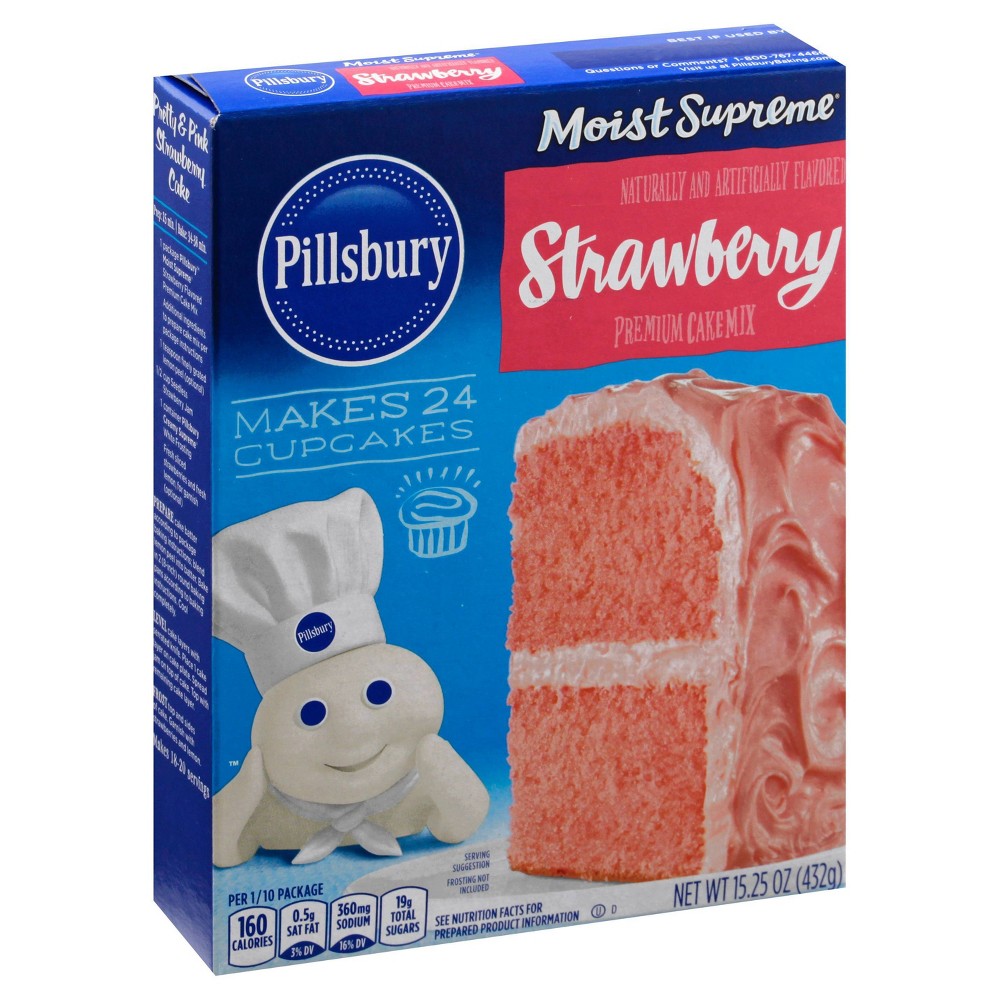 UPC 051500600283 product image for Pillsbury Moist Supreme Strawberry Cake Mix - 15.25oz | upcitemdb.com