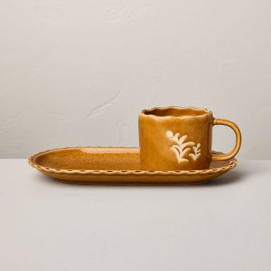 Pastry Plate and Mug Set Gold - Hearth & Hand™ with Magnolia