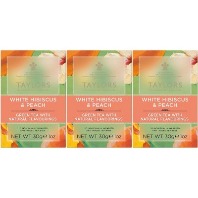 Taylors Of Harrogate White Hibiscus & Peach Green Tea - 1oz : Target