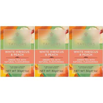 Taylors of Harrogate White Hibiscus & Peach Green Tea Pack of 3 - 20ct
