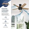Hunter 44" Margo Lighted Ceiling Fan Matte Black with Golden Maple Blades - WhisperQuiet Motor & Integrated Light Kit - 3 of 4