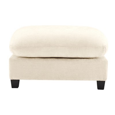 Sapphtopaz Modern Minimalist Ottoman with Thick Chenille Upholstered Foot Stool for Sofa with Sturdy Legs Vanity Stool for Living Room,Bedroom