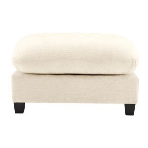 Sapphtopaz Modern Minimalist Ottoman with Thick Chenille Upholstered Foot Stool for Sofa with Sturdy Legs Vanity Stool for Living Room,Bedroom - 1 of 4