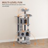 Large Cat Tree for Big Cats, Multi-Level Cat Tower for Indoor Cats, Scratching Post,Condo,Platforms,Cat Tunnel,Hammock,Feeding Station,Pet Play House - 2 of 4