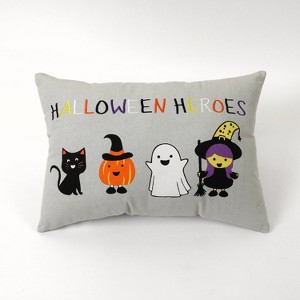 14"x20" Oversize Halloween Heroes Lumbar Throw Pillow - Lush Décor - 1 of 3