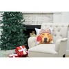 C&F Home 18" x 18" Winter Hat Golden Indoor/Outdoor Christmas Holiday Throw Pillow - 2 of 4
