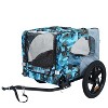 Gulches Pet Strollers: Blue and Gray Bicycle Pet Cart for Small and Medium Pets - 2 of 4