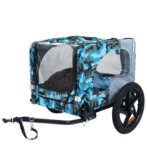 SEVOBAL Pet Strollers Outdoor Heavy Duty Collapsible Pet Bike Trailer Pet Bike Trailer With Safety Belt, Multicolored, 42.52"*31.50"*37.56" - 1 of 4