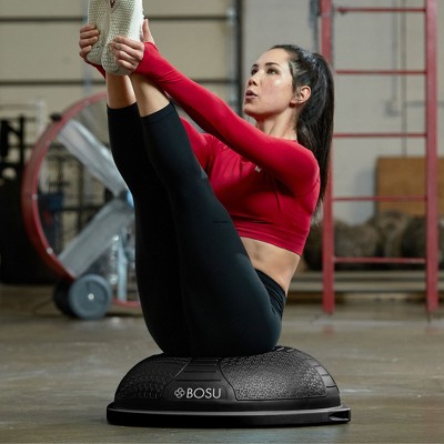 Black Rubberized Non-Skid Balance Trainer for Home Fitness