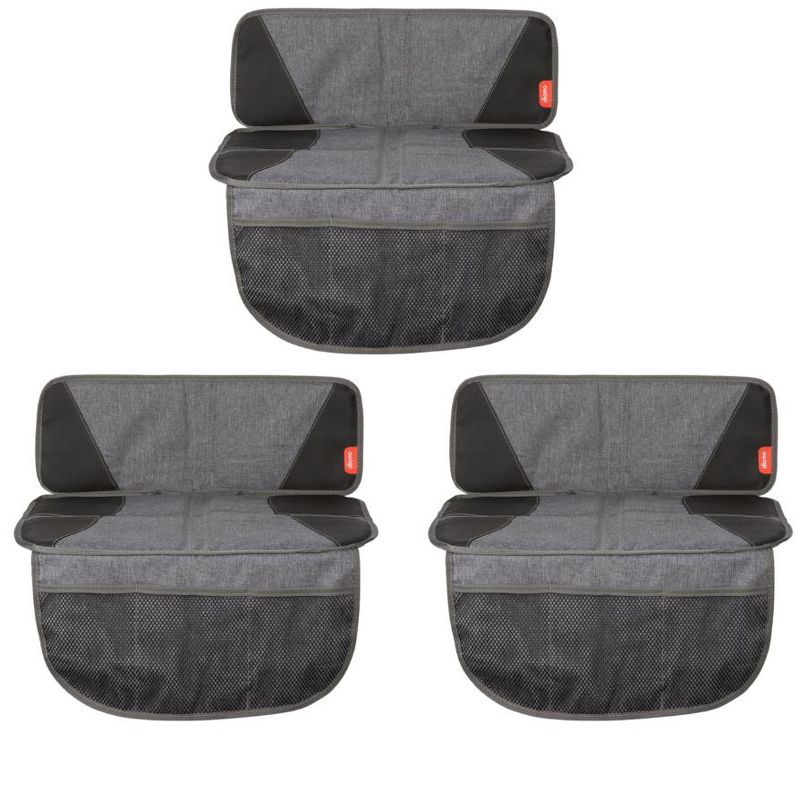 Diono Super Mat 3-Pack Car Seat Protector for Infant Car Seat, Booster Seat, Pets, 3 Storage Pockets, 1 of 11