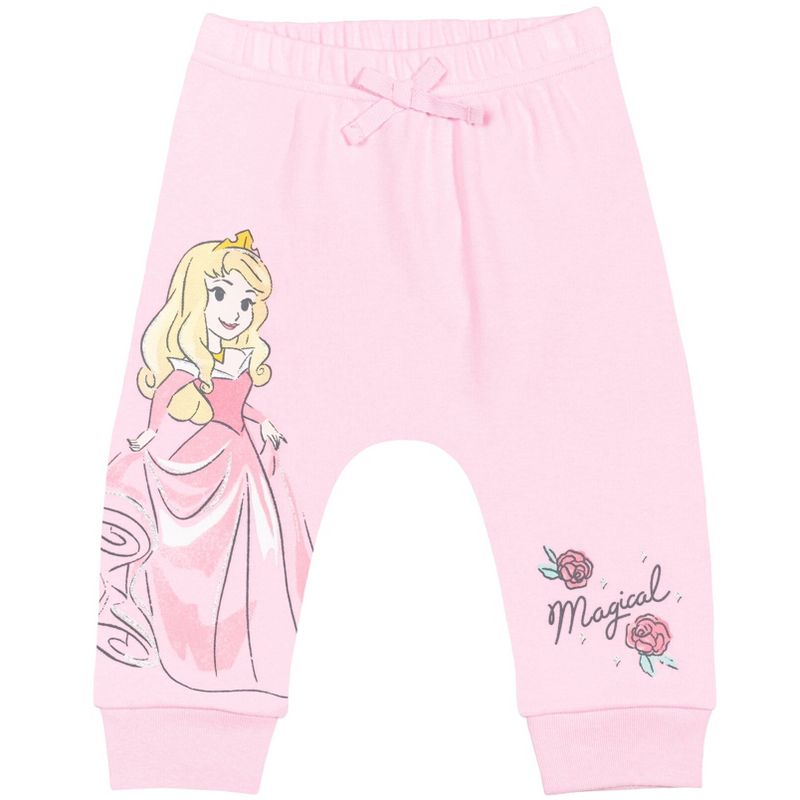 Disney Princess Cinderella Ariel Belle Aurora 4 Pack Pants, 5 of 10