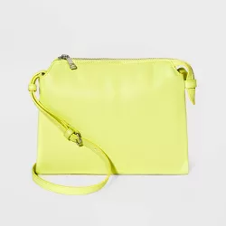 Double Gusset Crossbody Bag - A New Day™ Lime