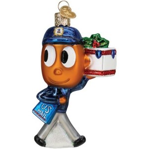Old World Christmas Blown Glass Ornament for Christmas Tree, Usps Mr. Zip (with OWC Gift Box) - 1 of 4