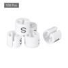 Unique Bargains Plastic Fit 0.14 Inch Rod Round Clothes Hanger Marker Size Tag 100 Pcs - 3 of 4