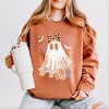 Coquette Ghost Roses  - Womens Lightweight Garment Dyed Sweatshirt - 2 of 2