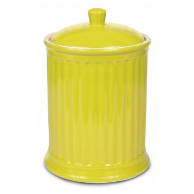 Omniware Simsbury XL Canister, 120oz Stoneware Kitchen Storage Cookie Jar with Lid, Large Airtight Container, Rustic Ceramic Canister