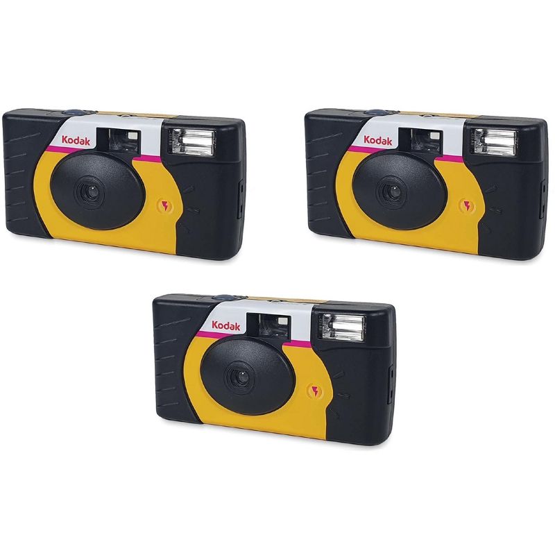 Kodak Power Flash Single Use Disposable Camera (39 Exposures) 3 Pack, 1 of 2