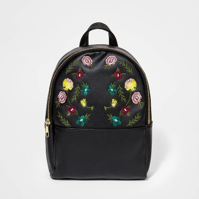 girls black mini backpack