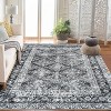 Faux Sheepskin Area Rug, Washable Runner Rug, Stain Resistant, Foldable & Non-Slip Boho Print Carpet for Living Room, Bedroom, Office - 2 of 4