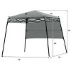 Costway 7x7 FT Slant Leg Pop-up Canopy Tent Shelter Adjustable Portable Carry Bag - 3 of 4