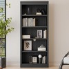 VYNXARIA 83.4" Tall Wood Bookcase - 5-Tier Adjustable Storage Organizer for Living Room & Home Office - 2 of 4