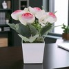 Unique Bargains Artificial Plants Hydrangea Tea Bud Plastic 2.95"x2.95"x7.87" 1 Pcs - 2 of 4