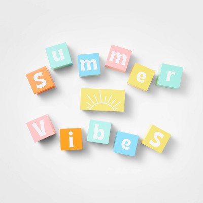 Tabletop Decor Summer Vibes Blocks - Sun Squad™
