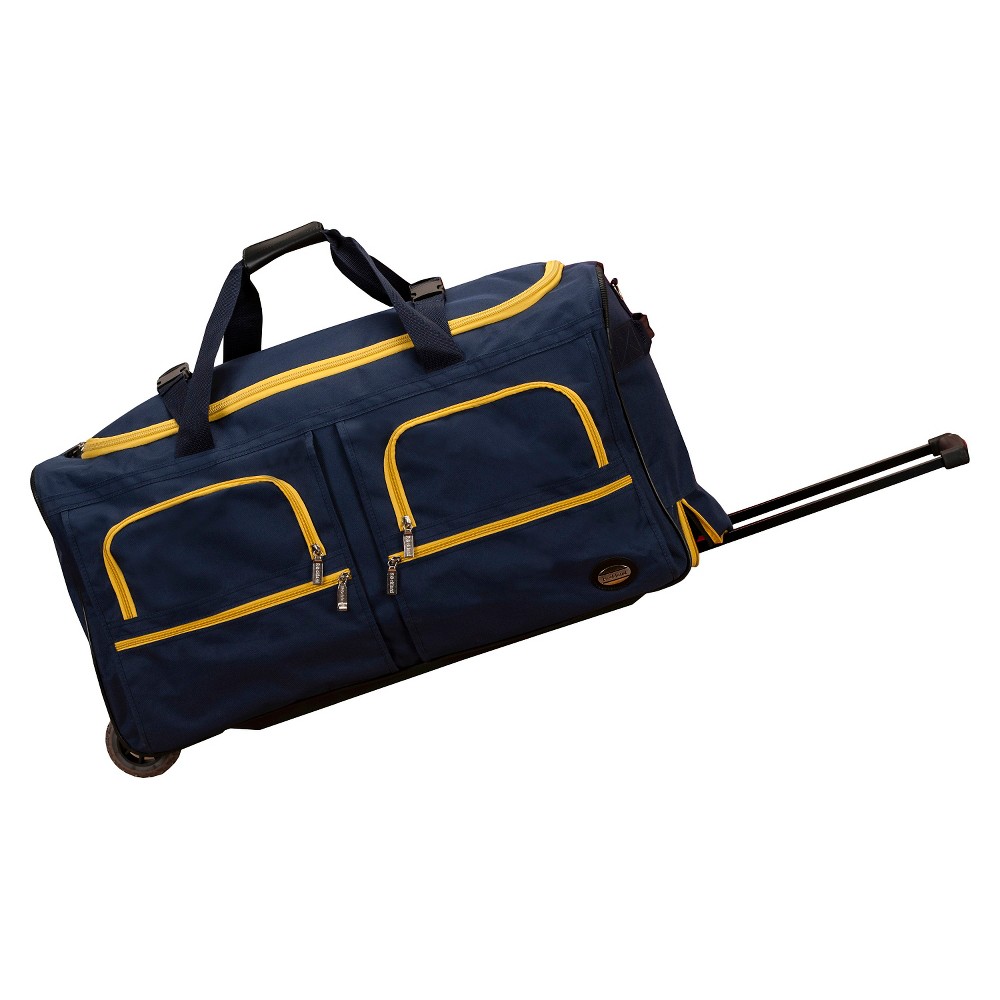 Photos - Luggage Rockland 99L Rolling Duffel Bag - Navy 