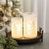 Frosted Votive Candle Holder with Snowy Forest (Set of 4) - 2 of 4