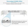 KTMBDW TV Stand with 2 Drawer, Entertainment Center, Modern Entertainment Stand with Storage Cabinet and Glass Doors for TVs Up to 80" - 4 of 4