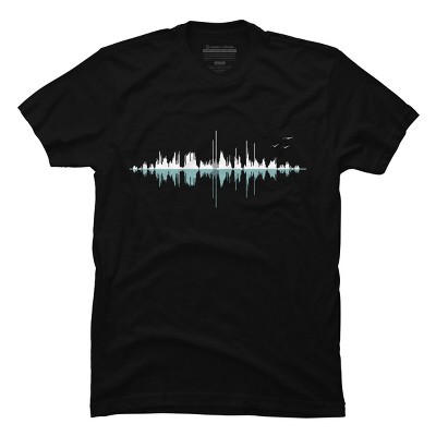 Men's Design By Humans Music City (Clear Graphic) By Expo T-Shirt