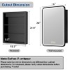 Aris LED Medicine Cabinet with Mirror, Recessed/ Wall Mounted Bathroom Cabinet, Dimmable, 3-Mode Light, Anti-Fog, Adjustable Shelves, White - 2 of 4