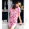 Hello Mello Women's Carried Away Lounge Short Sleeve Shirts Pajama Tops - 4 of 4
