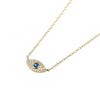 Unique Bargains Women's 925 Sterling Silver Eye Pendant Necklace Choker - 3 of 4