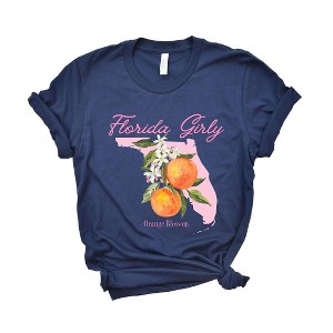 Simply Sage Market Women's Florida Girly Flower Short Sleeve Graphic Tee - 1 of 4