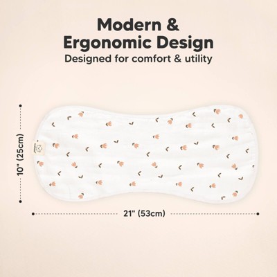 Luxurious 100% Cotton Muslin Baby Burp Cloth Set